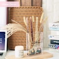 Miniatyrbillede 9 af 9: Bog Blomstervase Bog Form Vase TRANSPARENT transparent