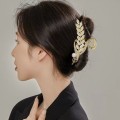 Miniatyrbilde 3 av 10: Elegant Wheat Hair Clip Metal Gripping Clip SVART black