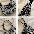 Miniatyrbillede 4 af 10: Sequin håndtaske Enkel skulder underarm taske SORT black