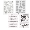 Miniatyrbilde 6 av 8: Stempel Gummistempel A&B&C&D A&B&C&D A&B&C&D