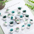 Miniatyrbillede 3 af 6: 20 stk Push Pins Sæt Resin Thumbnails Thumb Tacks