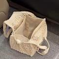 Miniatyrbillede 1 af 4: Mesh skuldertaske Net Turtle Tasker Shopping Opbevaring Håndtaske