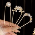 Miniatyrbilde 5 av 10: Perlehårnål Perleanheng Hårklemme STIL 1 STIL 1 Style 1