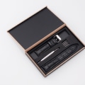 Pikkukuva 7 / 9: Kellonranneke nahkaranneke MUSTA 18MMBOX BOX Black 18mmBox-Box