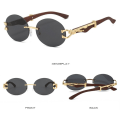 Miniatyrbillede 6 af 10: Ovale Damesolbriller Gradient Solbriller CHAMPAGNE CHAMPAGNE Champagne
