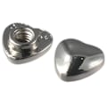 Miniatyrbillede 8 af 9: Læder nitter Kit Heart Studs Tøj stof