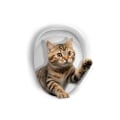 Miniatyrbillede 1 af 10: 3D Cat Toilet Stickers Livlige dyredekaler 4 4 4
