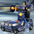 Miniatyrbild 9 av 10: Transformerande Robotmodell Leksak Elbil A A A