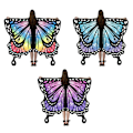 Miniatyrbild 3 av 6: Butterfly Cape Butterfly Wings Sjal MULTICOLOR Multicolor