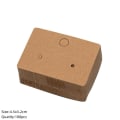 Miniatyrbilde 1 av 10: 100stk Skjermkort Blank Skjermstativ REKTANGELL BRUN Rectangle Brown