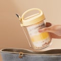 Miniatyrbillede 3 af 9: Bærbar morgenmadskop Yoghurtsalatkop GRÅ Grey