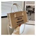 Miniatyrbilde 9 av 10: Skulderveske Lerretsveske BEIGE Beige