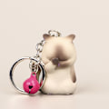 Miniatyrbilde 1 av 10: Shy Cat nøkkelring Chubby kattunge nøkkelring 1 1 1
