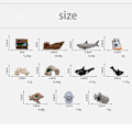 Miniatyrbillede 7 af 9: Havbundslandskabsudsmykning Undervands minifigurer 2 2 2