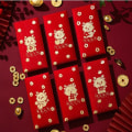 Pikkukuva 9 / 10: New Year Money Red Envelope 2024 Dragon Year universal punainen laukku 01