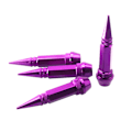 Miniatyrbillede 5 af 10: 4 stk. Piggede ventilhætter Dækventilstammehætter LILLA Purple