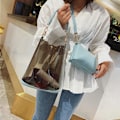 Miniatyrbillede 7 af 10: Transparent taske Dametaske SORT black