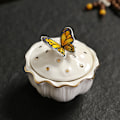 Miniatyrbillede 1 af 7: Sommerfugle tekrukke Keramiske krukker 4 4 4