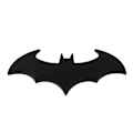 Miniatyrbillede 1 af 10: 2 stk Bat Car Badge Bat Shape Badge Metal Emblem Sticker SORT black