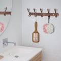Miniatyrbillede 4 af 10: Vægmonterede knagerækker til badeværelses knagerække SORT black