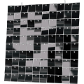 Miniatyrbillede 1 af 10: Paillet Baggrund Paillet Panel Vægdekor SORT SORT black