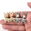 Miniatyrbillede 9 af 10: Stram taljeknap Justerbar taljeclip SILVER LARGE Silver Large