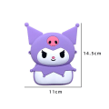 Miniatyrbilde 2 av 10: 1 Stk Kuromi Silikonveske Kawaii Veske SORT SORT