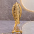 Miniatyrbillede 1 af 10: Bladkrystalkugledekorationer Krystalkuglehåndværk 3 3 3