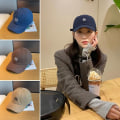 Miniatyrbillede 5 af 9: Baseballkasket Peaked Caps BEIGE beige