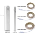 Miniatyrbilde 2 av 10: LED-lysstripe PIR bevegelsessensor KALD HVIT 3M Cool white 3m