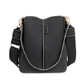 Miniatyrbillede 1 af 10: Minimalistisk Bucket Bag Håndholdt Skuldertaske SORT Black