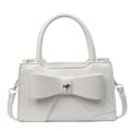 Miniatyrbillede 1 af 10: Sweet Style Bowknot Taske Top-Handle Tasker WHITE WHITE