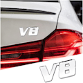 Miniatyrbillede 1 af 5: 3stk 3D Bilemblem Badge Decal Metal Badge Decal Stickers V8 V8 V8