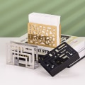 Miniatyrbilde 6 av 10: Serviettholder Lett Luksus Vertikal Serviettholder GULL STIL 2 gold style 2-style 2
