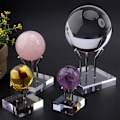 Miniatyrbillede 7 af 10: Krystalkuglebase Krystalkugleholder SILVER M Silver M