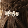 Miniatyrbillede 8 af 10: Rhinestone Hårspænder Smykker Barrette 3 3 3