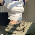 Pikkukuva 6 / 7: Lyhythihainen T-paita Crop Top L L