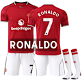 Miniatyrbild 1 av 2: 2025-2026 Manchester United Hemma Barn Fotbollströja Kit Nr.7 Ronaldo Adult M