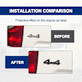 Miniatyrbillede 4 af 6: 2 stk. Universal 4X4 Bilemblem Badge Bil Sticker Decals 3D Metal