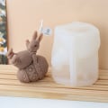 Miniatyrbillede 5 af 10: Kaninformet silikoneform påskelysform C C C