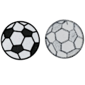 Miniatyrbillede 6 af 9: 15 stk. Stryge-på-lapper Fodbold Broderet Patches