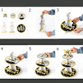 Miniatyrbilde 5 av 6: Papir Cupcake Display Stand DIY Cake Stand Cake Stativ