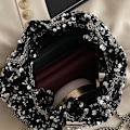 Pikkukuva 3 / 10: Chain Sequin Olkalaukku Iltajuhlalaukku MUSTA Black