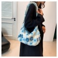 Miniatyrbillede 1 af 10: Dame Taske Dame Fluffy Tote Bag BLÅ blue
