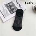 Miniatyrbilde 1 av 10: 5 par Herresokker Mesh Invisible Sokker SVART black
