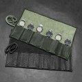 Miniatyrbild 8 av 8: Watch Roll Case Klockbox i äkta läder GRÖN green