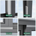 Miniatyrbilde 3 av 10: 2/4M Skyvevindu Tetningslist Draftekskluder MØRKEGRÅ 4M Dark Grey 4M