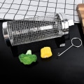 Miniatyrbillede 4 af 10: Rullende grillkurv Nesting Grillkurve 9,5X9,5X33CM 9.5x9.5x33CM