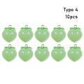 Miniatyrbillede 1 af 10: 10 stk Peach Flat Resin Charms Pendant Peach Charms Frugt 4
