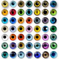 Pikkukuva 5 / 10: 20kpl/10paria Silmät Askartelu Silmät Nukke kristallisilmät 15MM-VÄRI 15mm-color random